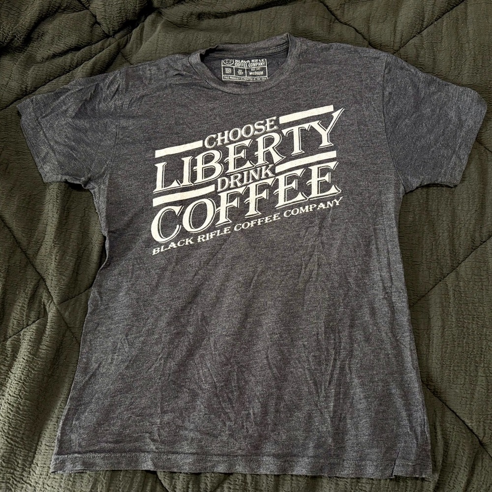 Black Rifle Coffee Company “Choose Liberty Drink Coffee" Men's T‑Shirt